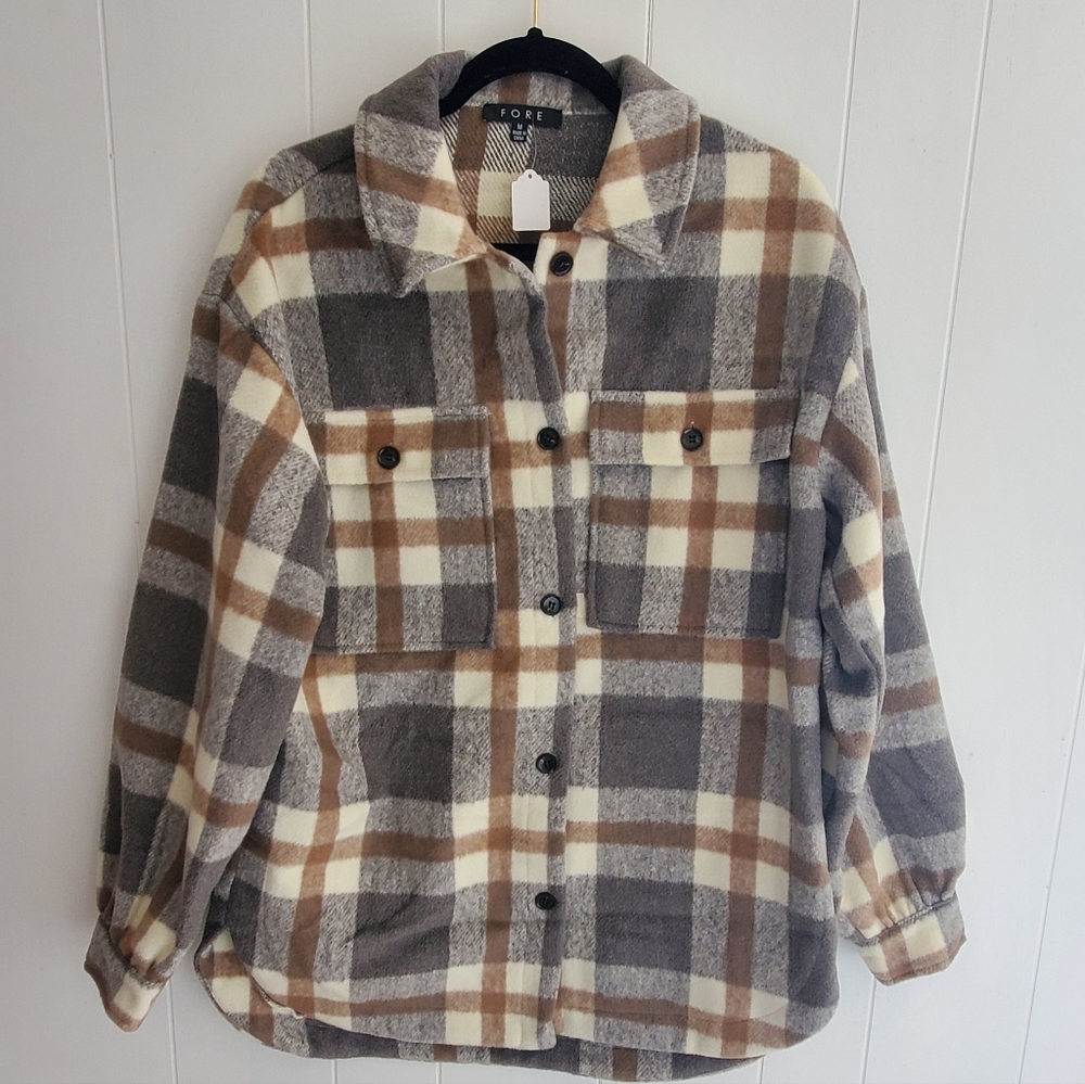 Grey/Brown Shacket